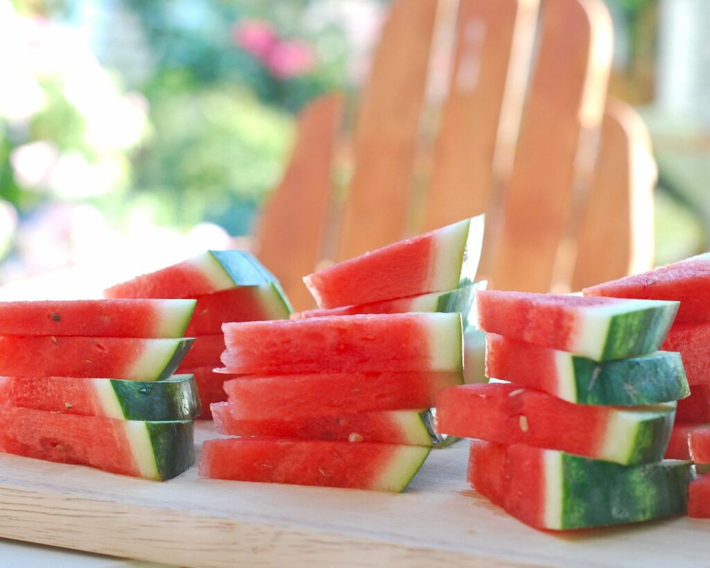 Refreshing Watermelon Slices Wallpaper - Vibrant Summer Background