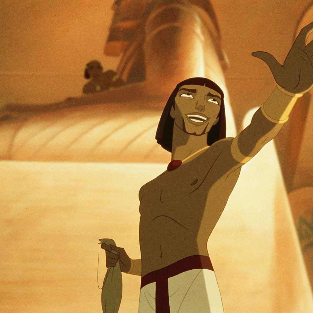 Rameses from The Prince of Egypt smiling in warm sunlight classic DreamWorks animation wallpaper