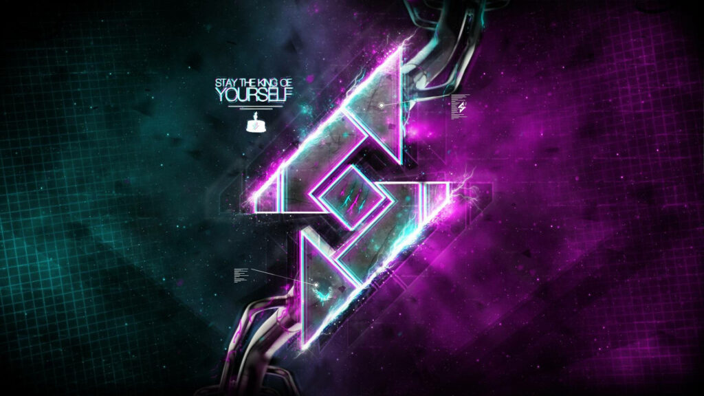 Empower Yourself with 'Stay the King' Sick Logo Wallpaper