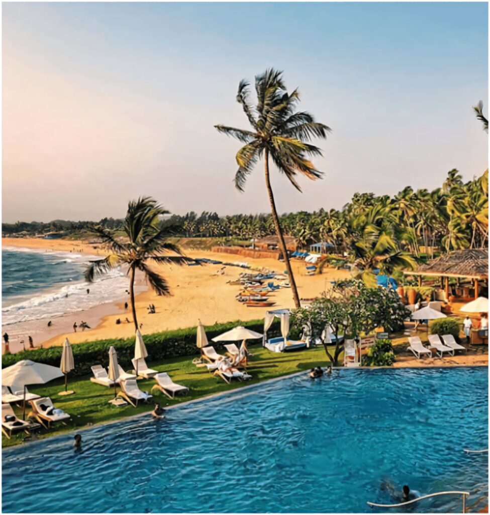 Serene Beach Paradise Wallpaper: Relaxing Goan Escape Background
