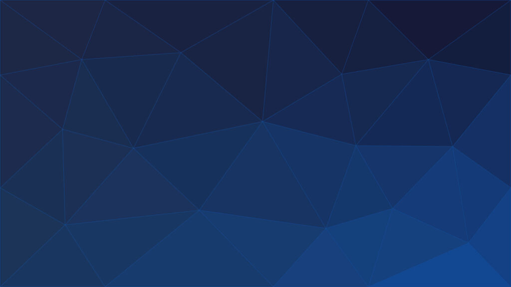 Geometric 3D triangles digital wallpaper in navy and blue gradient for modern sleek screens