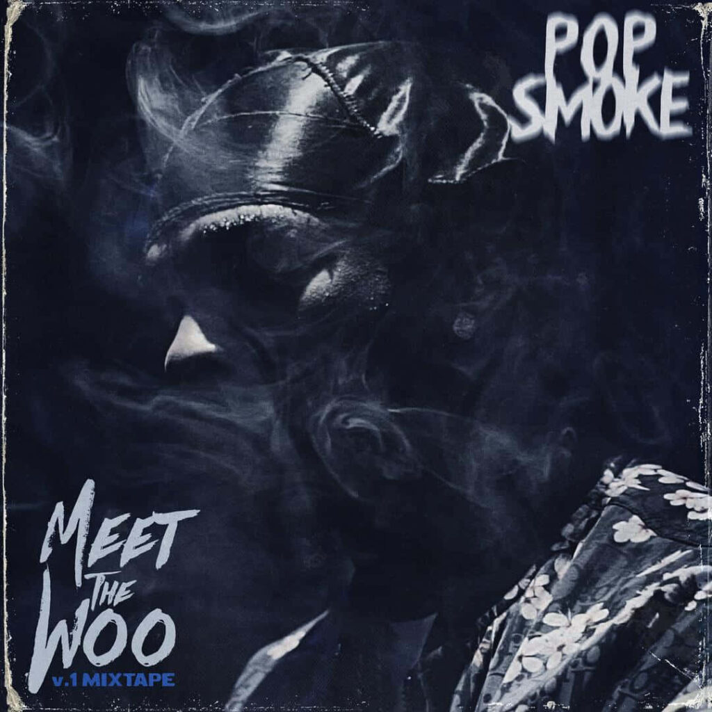 Immersed in Glory: Commemorating Pop Smoke with a Vibrant Background Portrait Wallpaper