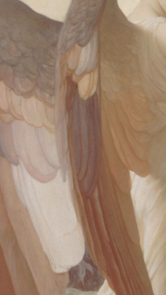Delicate Renaissance-inspired Angel Wings, Bathed in Aesthetic Beige Elegance Wallpaper