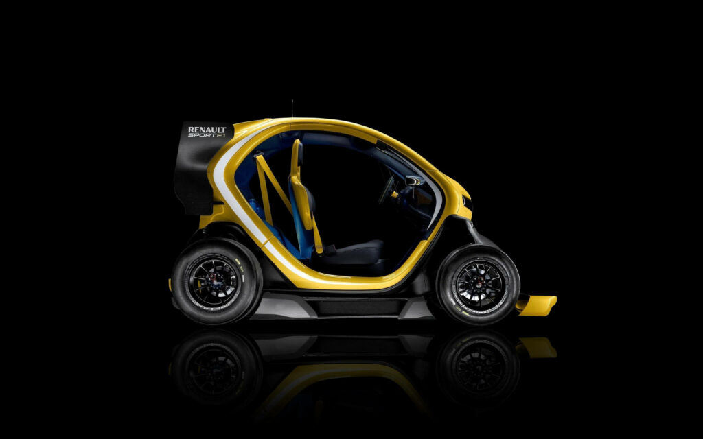 Futuristic Renault Twizy Sport F1 Wallpaper: Bold Racing Design