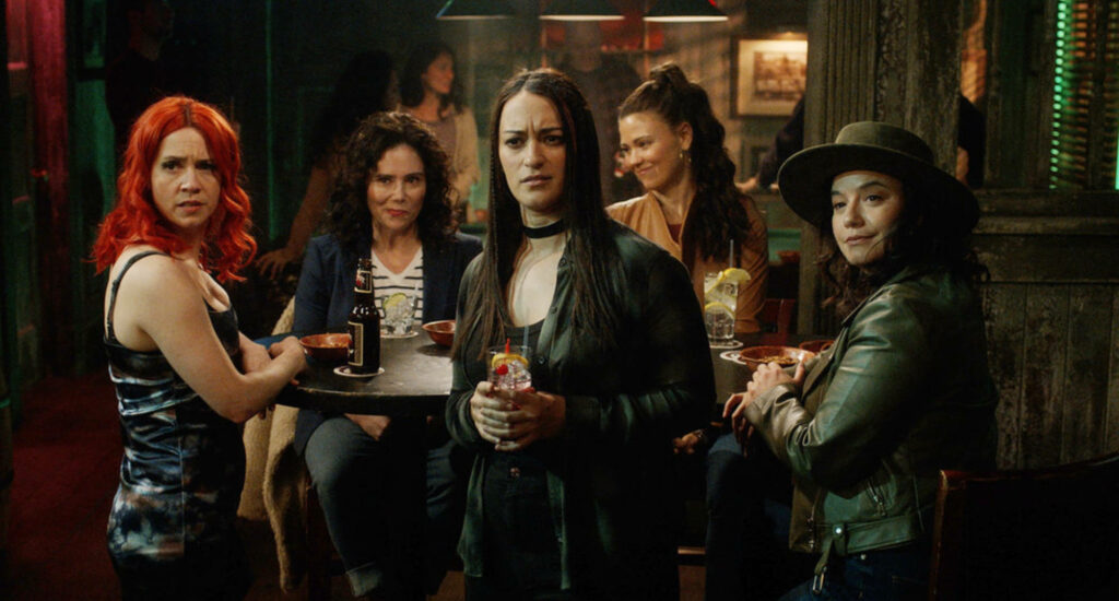 Resident Alien Female Characters Wallpaper: Bar Scene Background