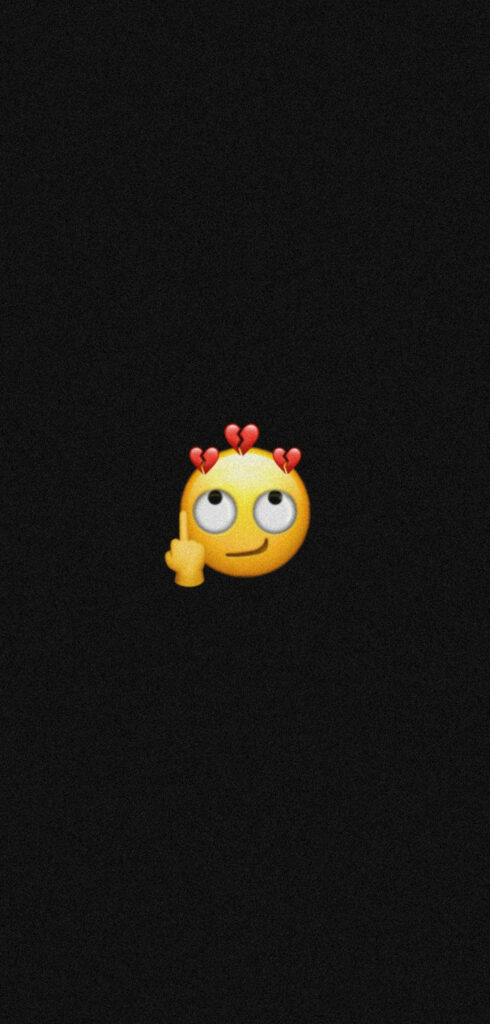 Rise Above the Pain: Finding Strength in a Heartbroken Emoji's Journey Wallpaper