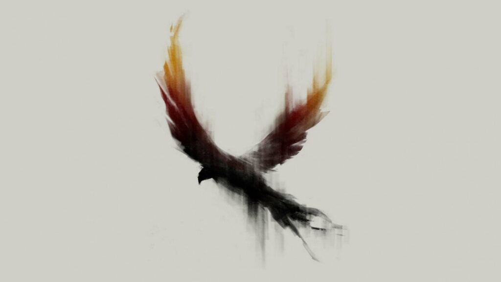 Rebirth from the Ashes: A Stunning HD Wallpaper Illustrating the Power of the Phoenix