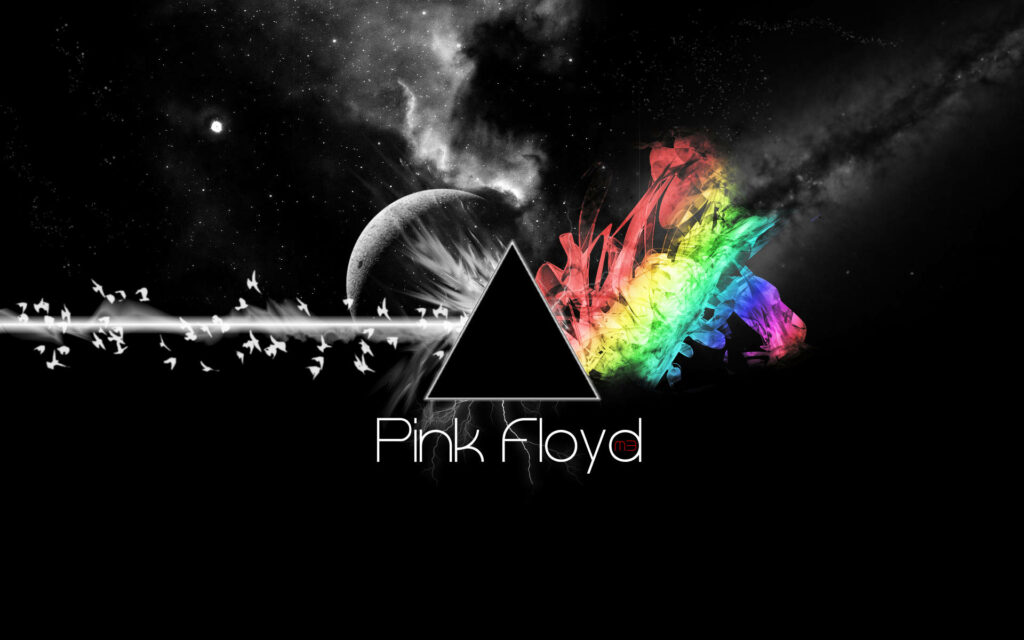 Resonating Rhythms: Pink Floyd's Iconic 'Echoes' Album Art Transformed into Mesmerizing Wallpaper