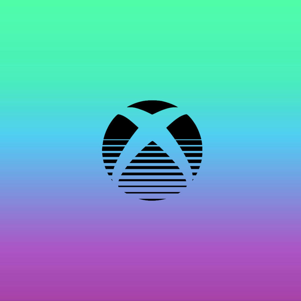 Retro Chic: Xbox Logo Awakens Nostalgia with Artistic Flair Wallpaper