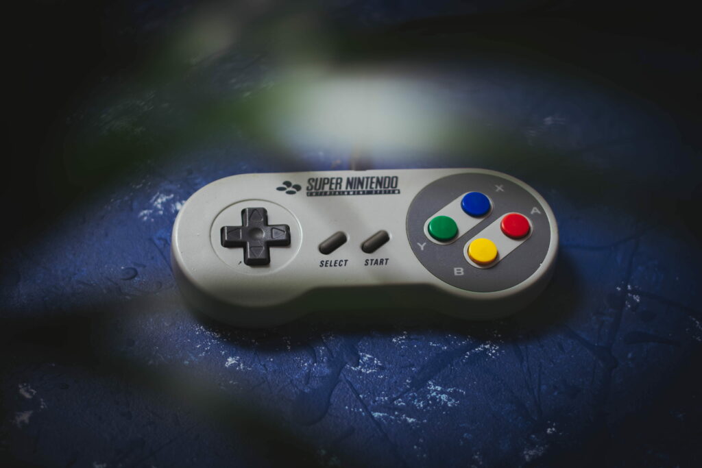 Vintage Nintendo Computer Hardware: Retro Games and Electronics in Stunning 5K Wallpaper