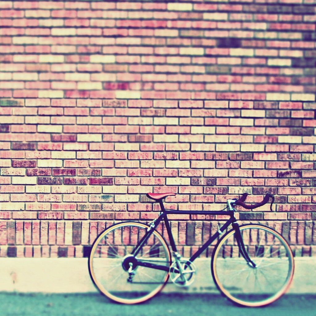 Bicycling Back in Time: A Vintage Aesthetic iPad Background Wallpaper