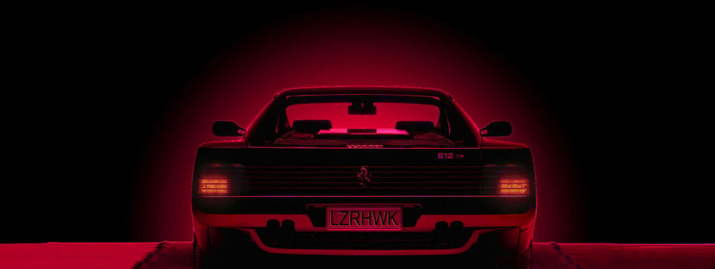 Vibrant Voyage: Embark on a Retro Street Racing Journey with Lazerhawk's 'Redline' Album, Immerse Yourself in a Neon-lit World of Retrowave Delights Wallpaper