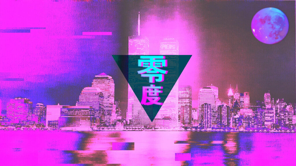 Synthwave Serenity: Embracing 80's-Inspired Anime Aesthetics - Inspiring Anime Laptop Display Wallpaper