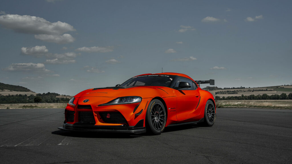 Rev Up Your Screen with a 4K Toyota Supra GT4 Laptop Wallpaper