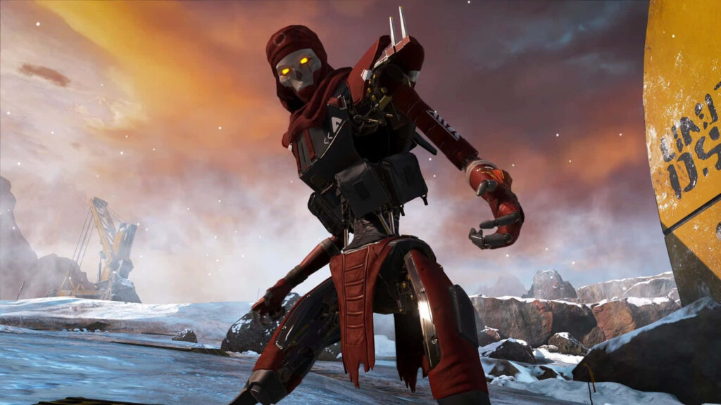 Revenant Apex Legends on icy landscape with dramatic sky intense game atmosphere wallpaper
