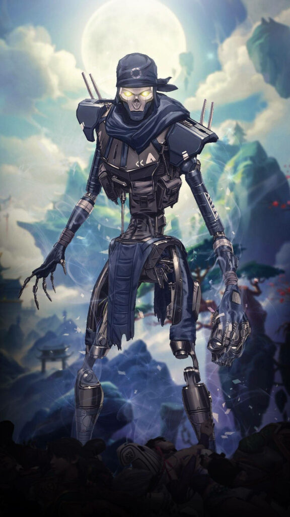 Revenant Blight Walker dark robotic character in mystical Apex Legends wallpaper background