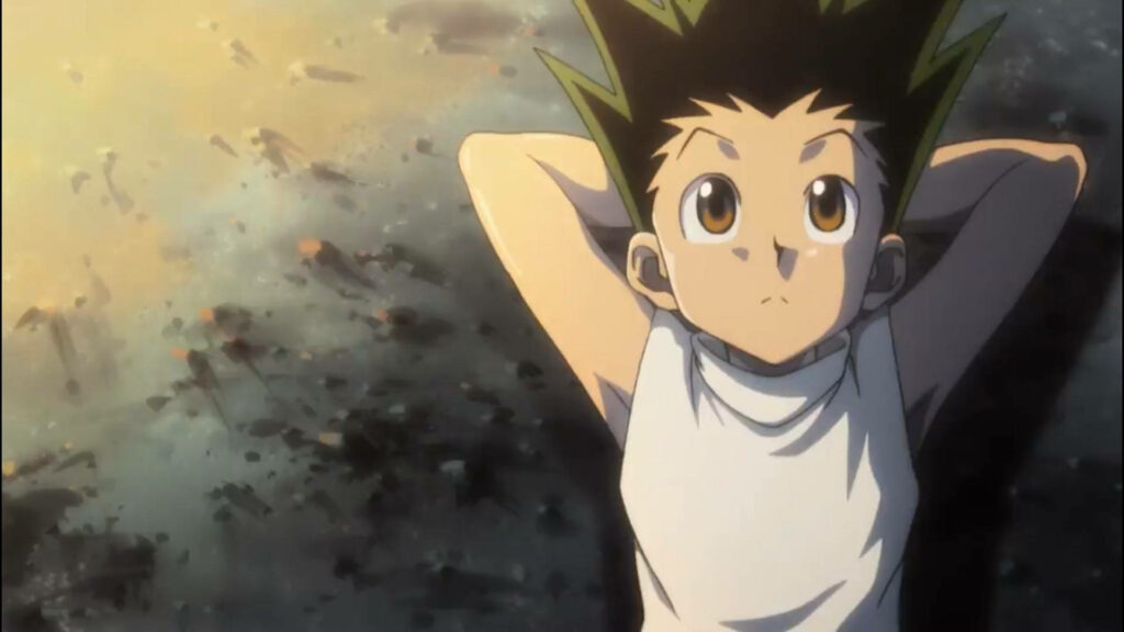 Gon Freecss Takes a Break in Hunter X Hunter Wallpaper
