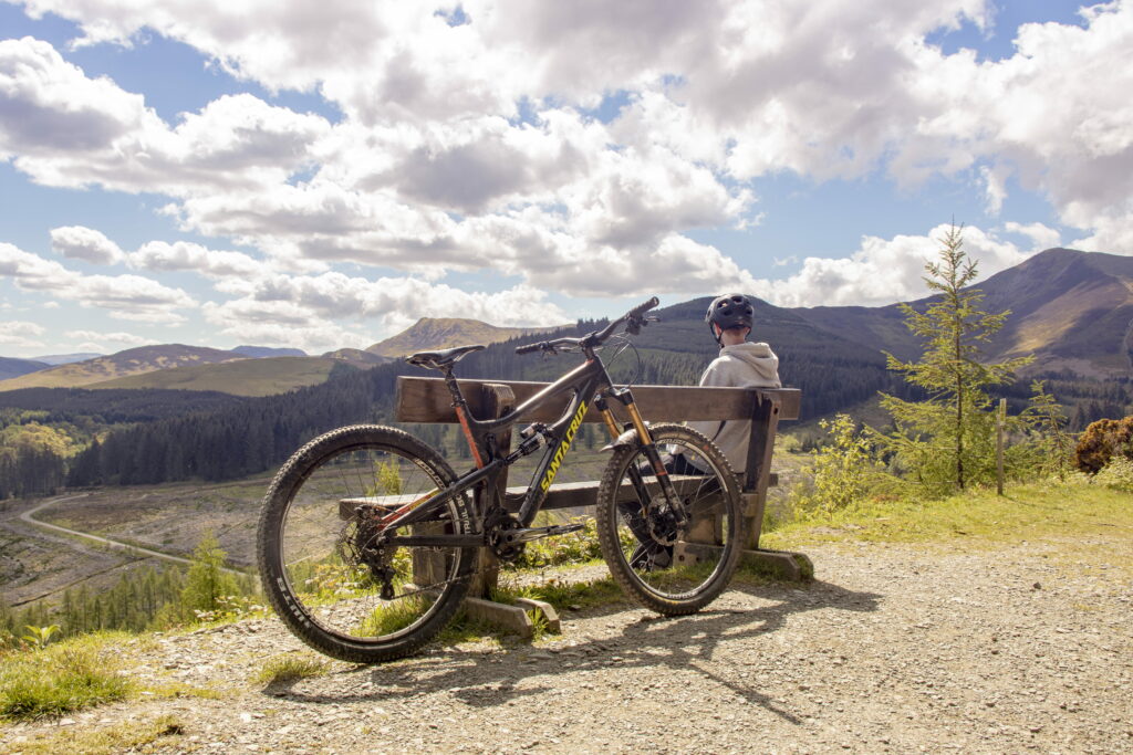 Revolutionary Machine: Exploring the Wheel's Power in Transportation with an Epic Mountain Bike Ride Wallpaper