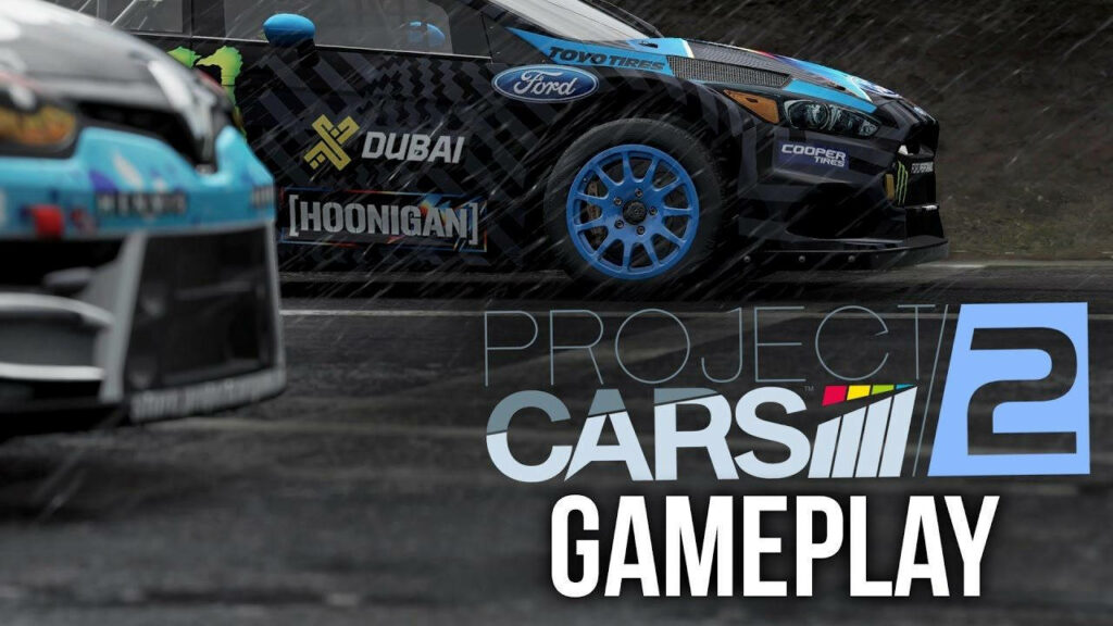 1280x720 720p HD Unforgettable Racing Moments: Project Cars 2's Captivating Rally Cross Showcase with Black Speedsters, Blue Mags, and Exclusive Gameplay Wallpaper
