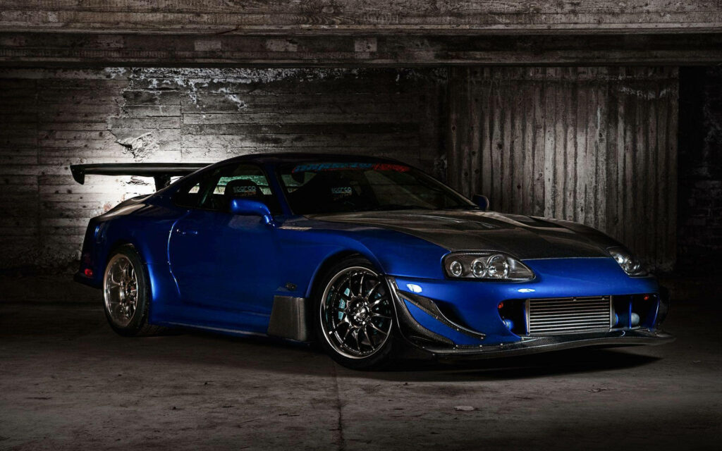 Revving Up Nostalgia: The Ultimate 1998 Toyota Supra Mk4 Modified Car Wallpaper