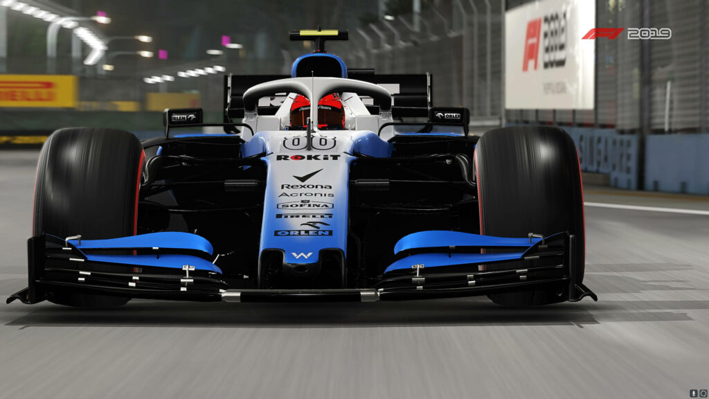 Speeding through the Circuit: Robert Kubica's Dynamic Ride in F1 2019 Wallpaper