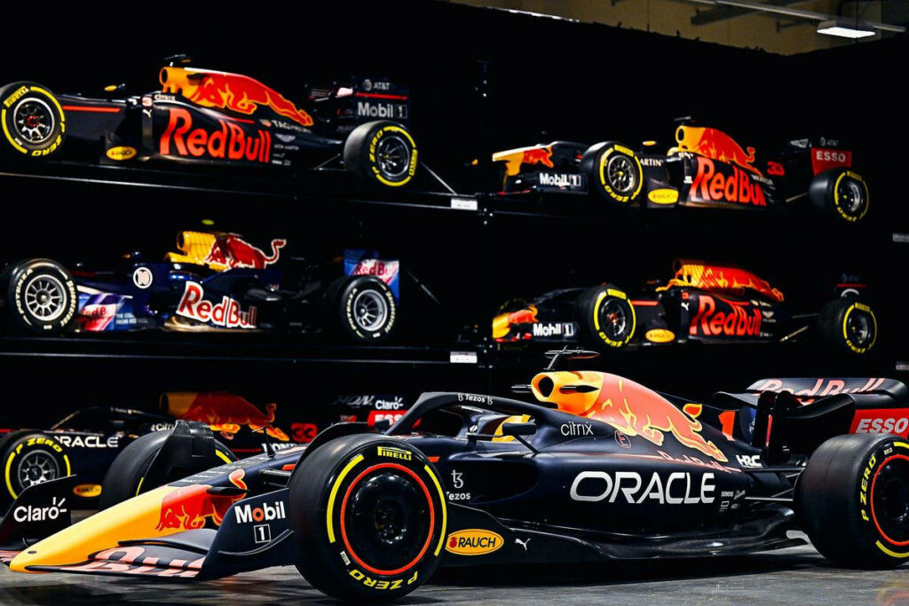 Speed and Power: A Spectacular Red Bull Racing Collection - F1 Cars Wallpaper