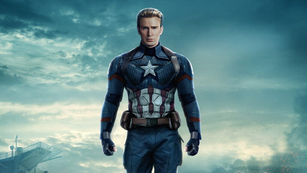 Confident superhero - Chris Evans as Captain America wallpaper