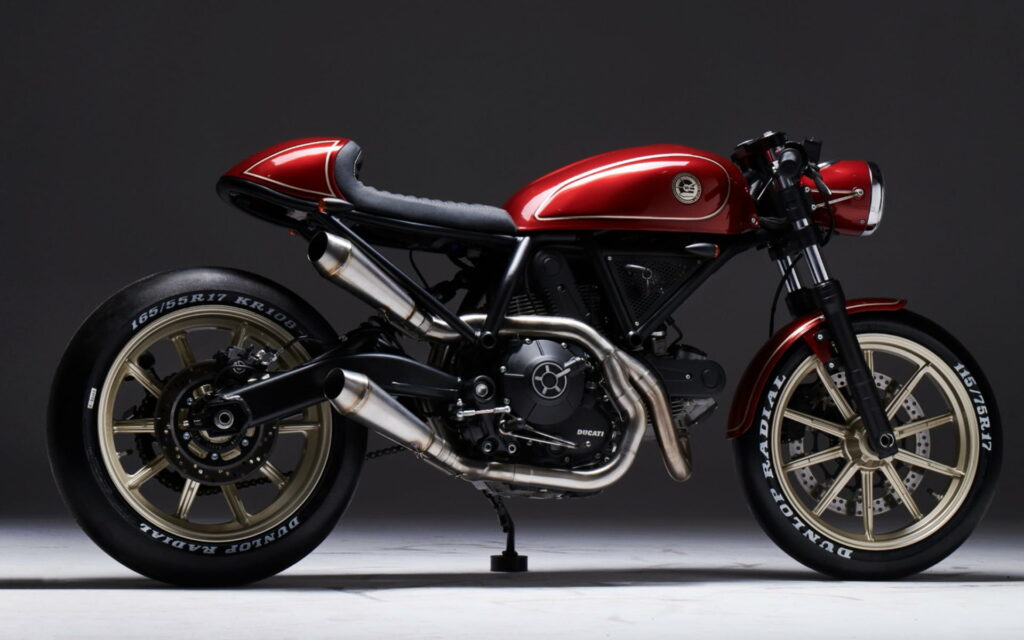 Cafe Racers Unleashed: Custom Bikes Roaring at the ESG Rumble 400 - An HD Wallpaper Background Photo by RocketGarage