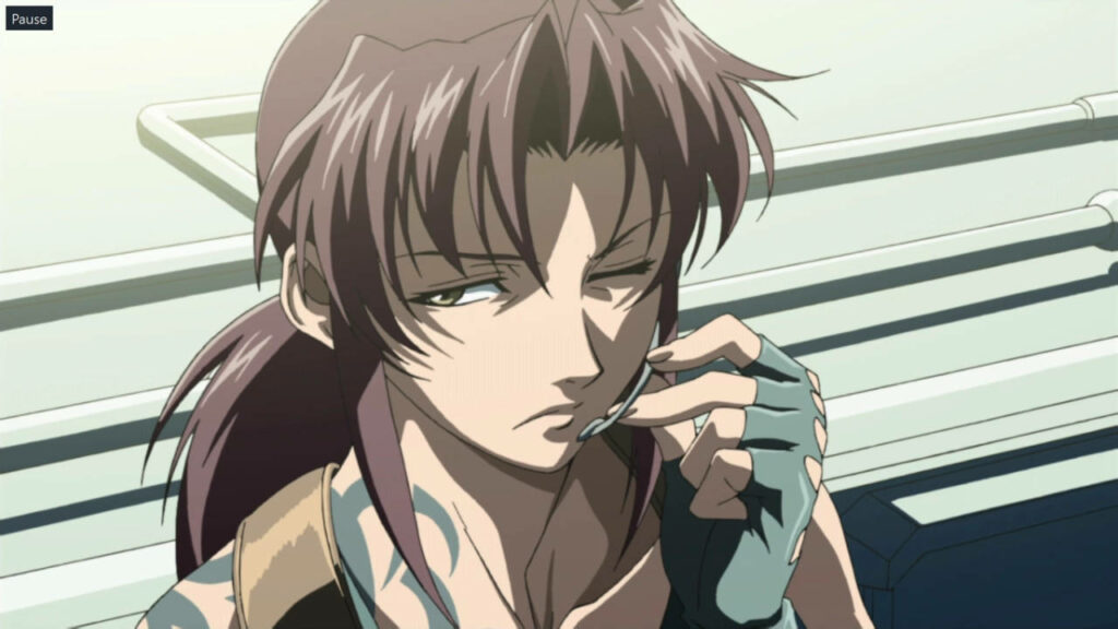 Bold Revy from *Black Lagoon* Wallpaper - Fierce & Gritty Design