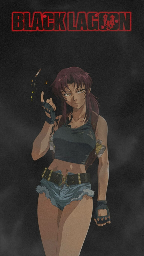 Intense Revy Black Lagoon Wallpaper: Action-Packed Background