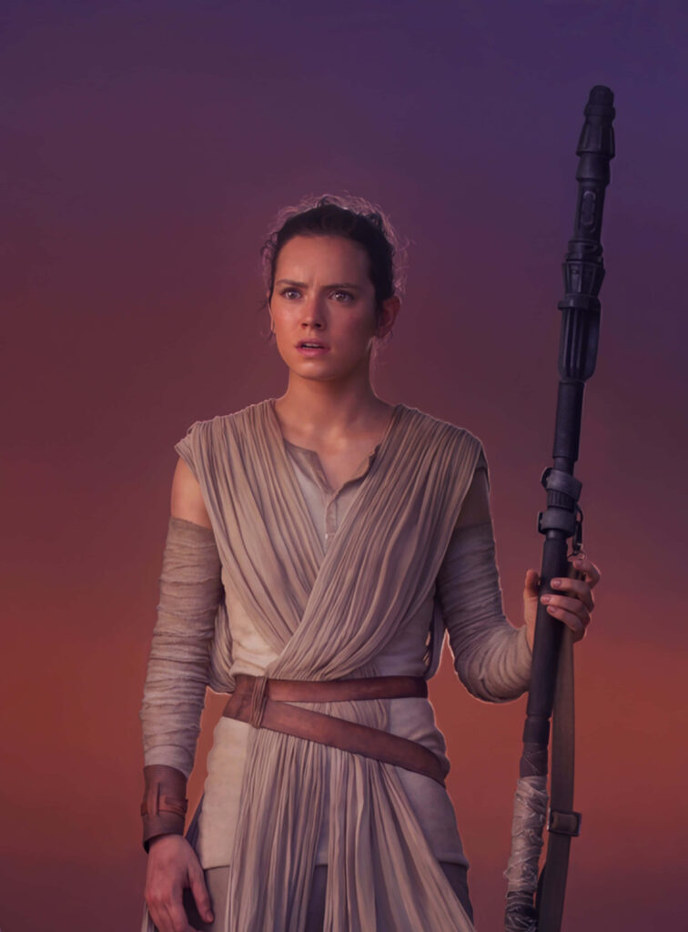 Rey from Star Wars: The Force Awakens - Confident Desert Wallpaper