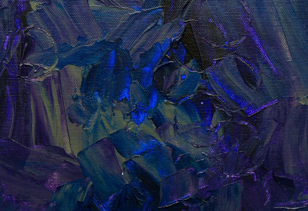 Rich Blue & Purple Abstract Wallpaper - Textured Acrylic Background