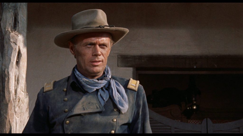 Richard Widmark as U.S. Cavalry officer in 1961 Western Two Rode Together cinematic wallpaper