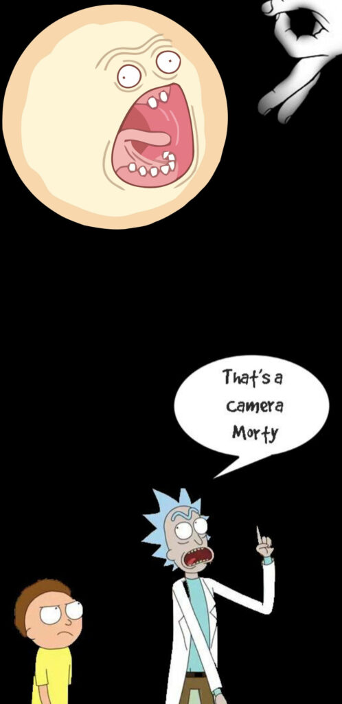 Rick and Morty Comedic Wallpaper for Samsung S10 - Quirky Design