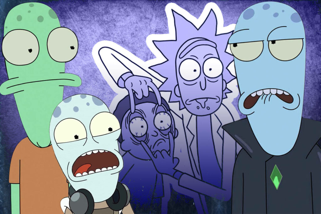 Rick and Morty & Solar Opposites Crossover Wallpaper Background