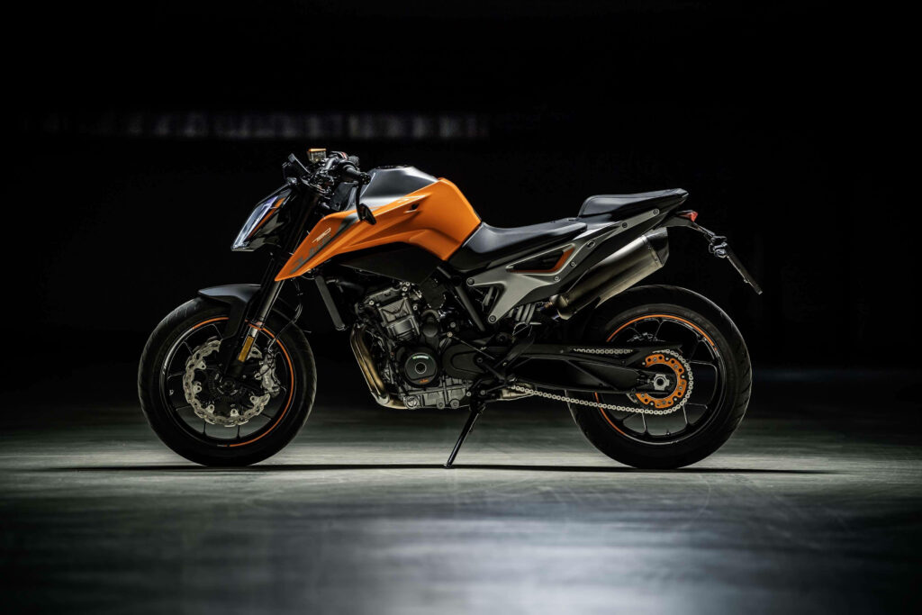 Sharp KTM 790 Duke Motorcycle in Studio Display - Performance and Speed Focus Wallpaper