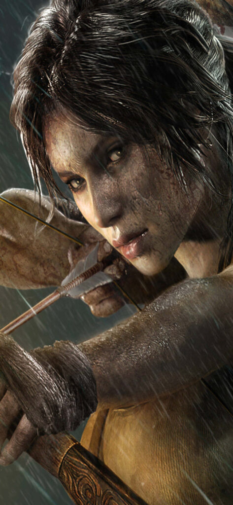 Lara Croft Embracing Her Archery Skills: A Breathtaking Rise of the Tomb Raider Depiction Wallpaper