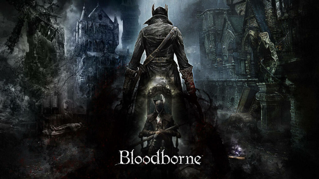 Fear and Fury Unleashed: A Bloodborne Wallpaper of Death and Despair