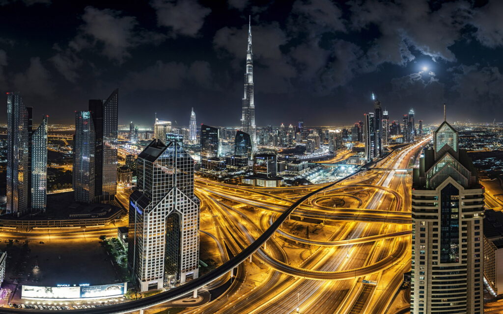Rising Above the City: Burj Khalifa in 4K Ultra HD Wallpaper