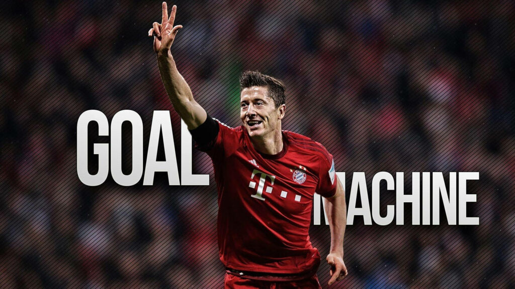 Robert Lewandowski Goal Machine Wallpaper: Celebrate a Scoring Legend