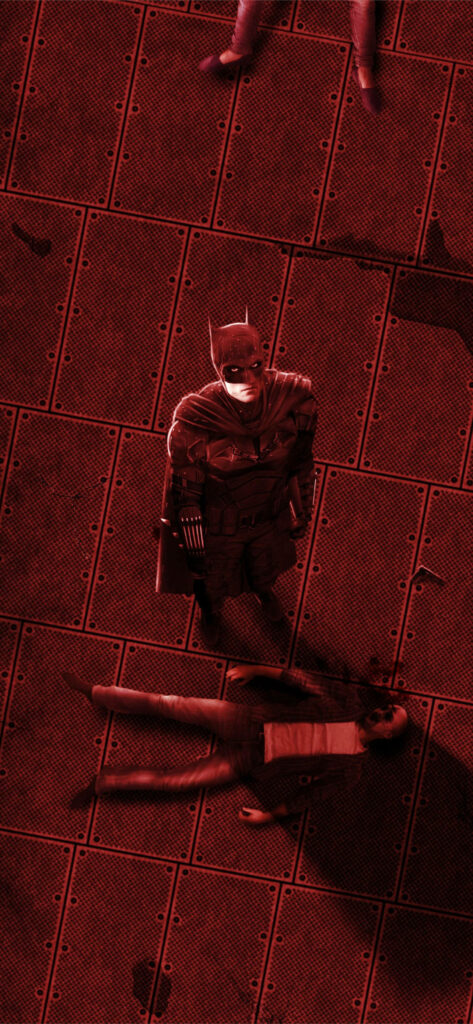 Robert Pattinson's Batman: Iconic Armored Suit in Dark Industrial Wallpaper