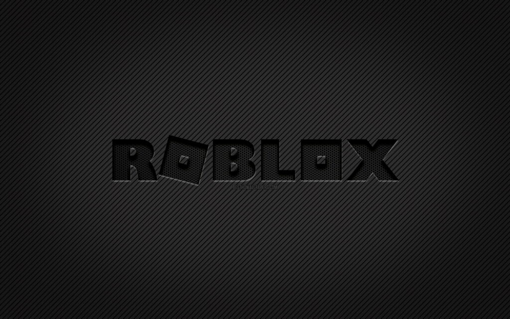 Creative Grunge Art Featuring the Roblox Carbon Logo on a Black Carbon Background: A Captivating 4K Wallpaper for Roblox Gaming Enthusiasts
