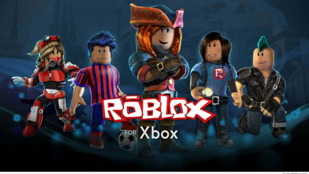 Roblox Avatars Roaming the Fiery Ashes: Captivating HD Wallpaper
