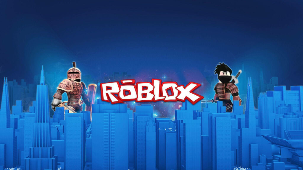 Ninja & Knight Armor Avatars Light Up Aesthetic Roblox City Wallpaper
