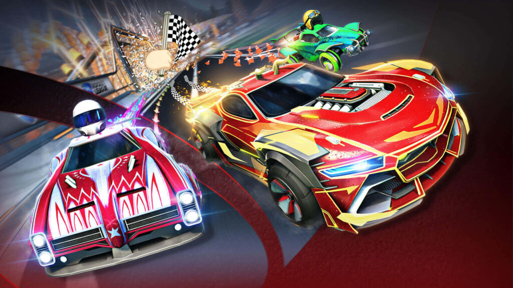Revving Up the Excitement: Exploring the Intense World of Rocket League's Action-Packed 5v5 Football Matches! Wallpaper