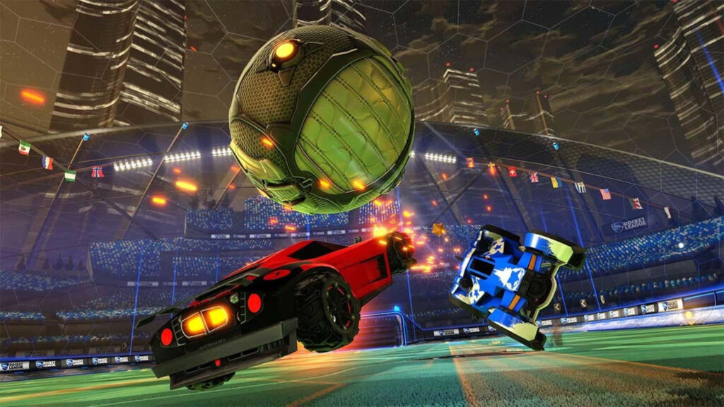 Rocket League: Unleash the Chaos and Triumph in High-Definition Ferocity! Wallpaper