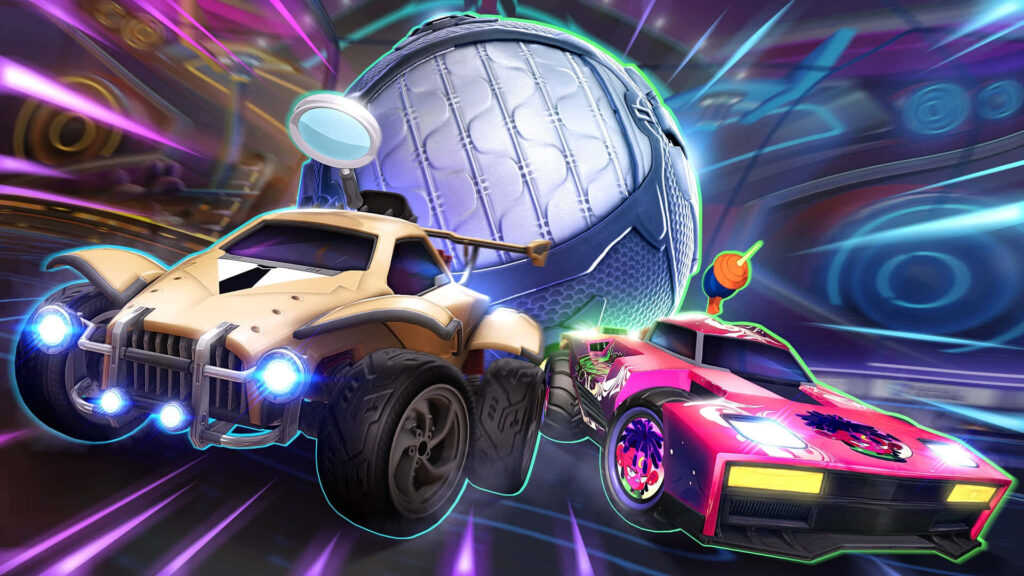 Ignite your passion for high-speed car battles in Rocket League - unleash your style and aim for the ultimate victories! Wallpaper