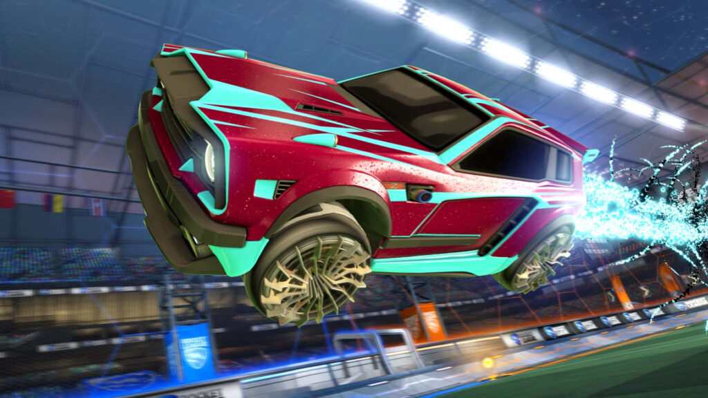 Rocket League: Tapping into the High-Octane Rush of Rocket-Powered Car Battles Wallpaper