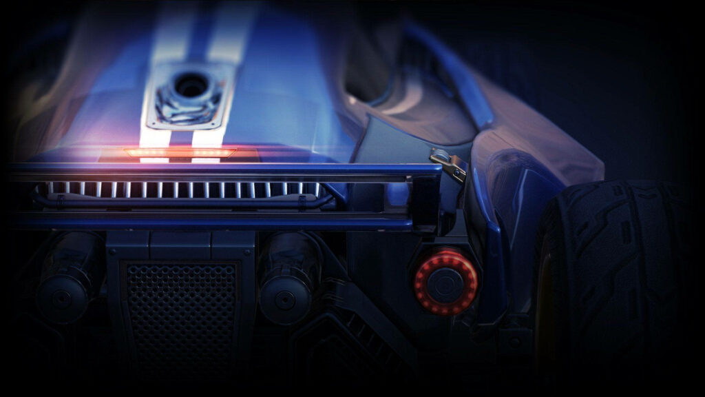 Rocket-Powered Cars Engage in Thrilling Soccer-Style Battles in Rocket League Wallpaper