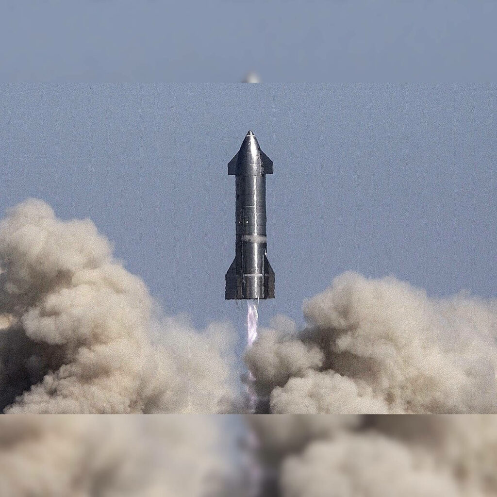 Rocket Soars with Flames: Stunning Wallpaper Background